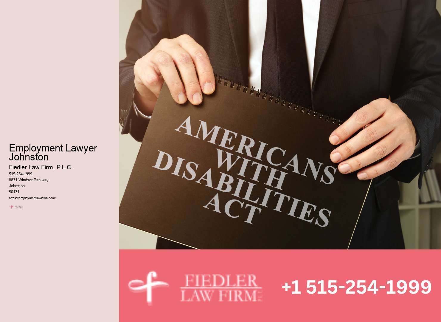 Employment Lawyer Johnston legal harassment