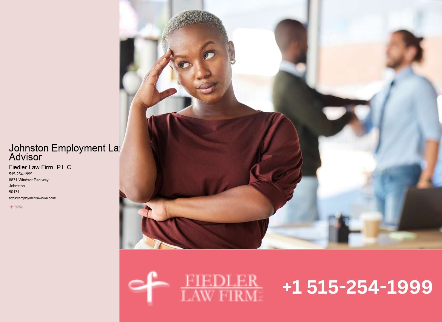 Employment Lawyer Johnston legal negotiation strategies
