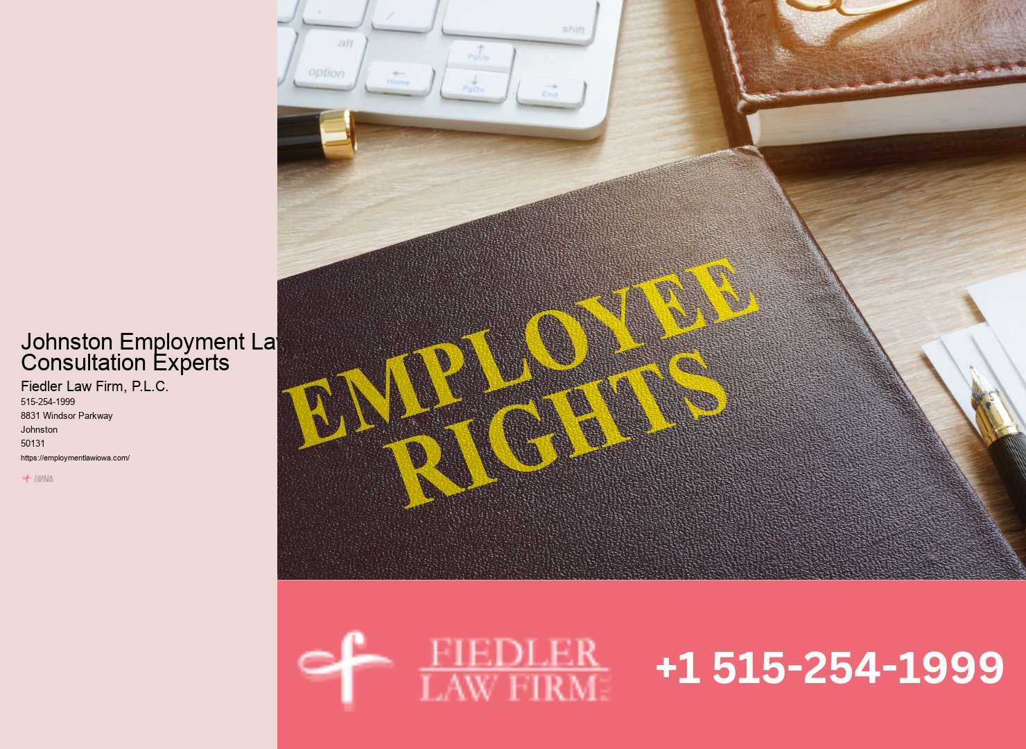 Skilled Wrongful Termination Attorney Johnston