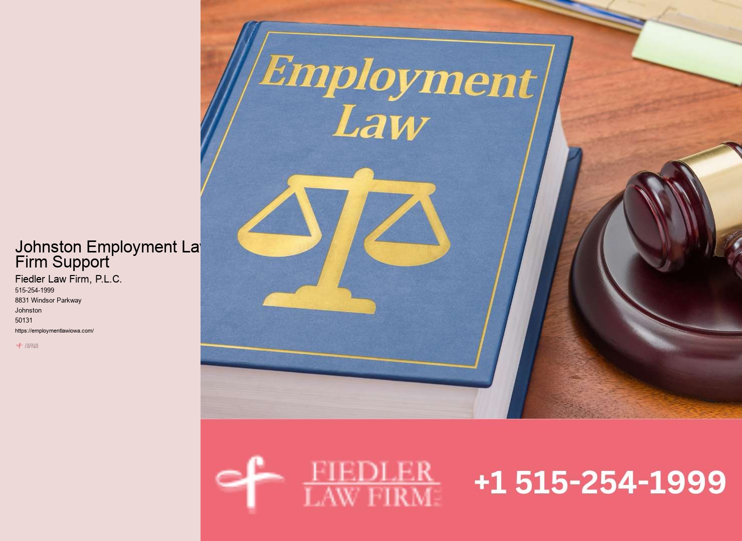 Employment Lawyer Johnston specialties