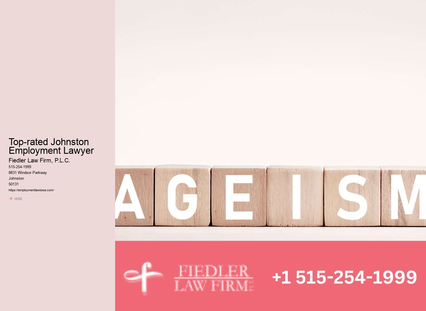 Employment Lawyer Johnston legal support fees