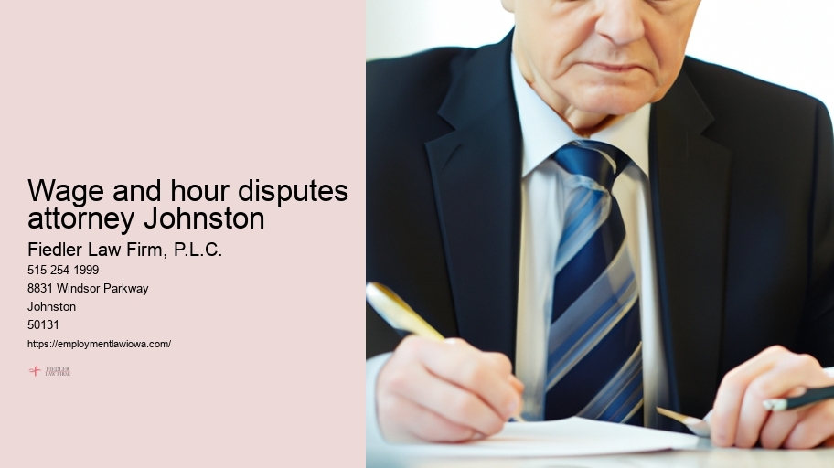 Wage and hour disputes attorney Johnston