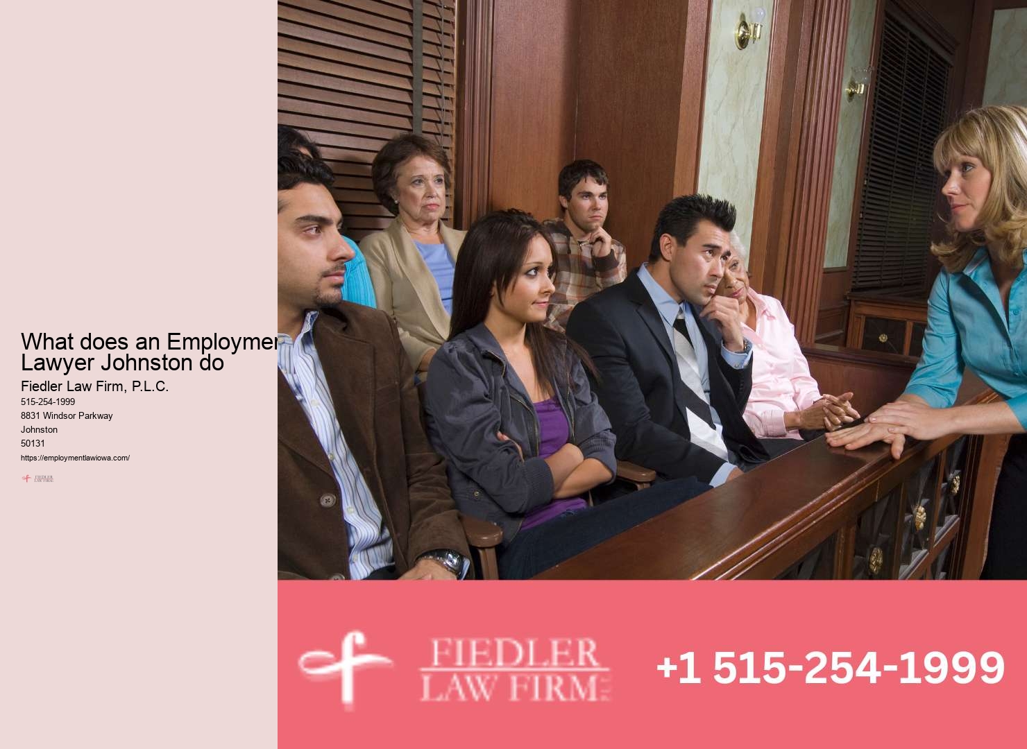 Employment Lawyer Johnston legal representation