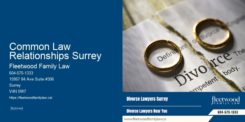Affordable Divorce Lawyer Common Law Relationships Surrey BC