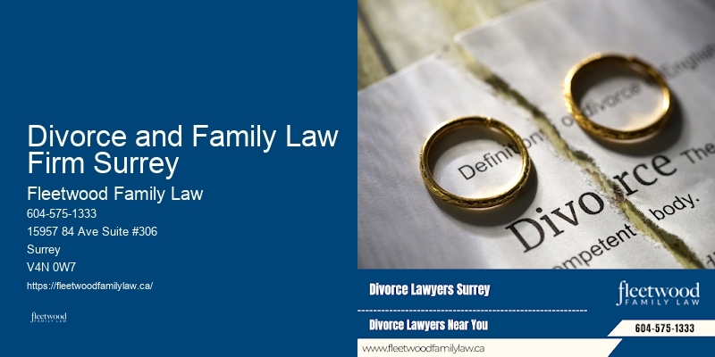 Divorce Lawyers in Divorce and Family Law Firm Surrey, BC