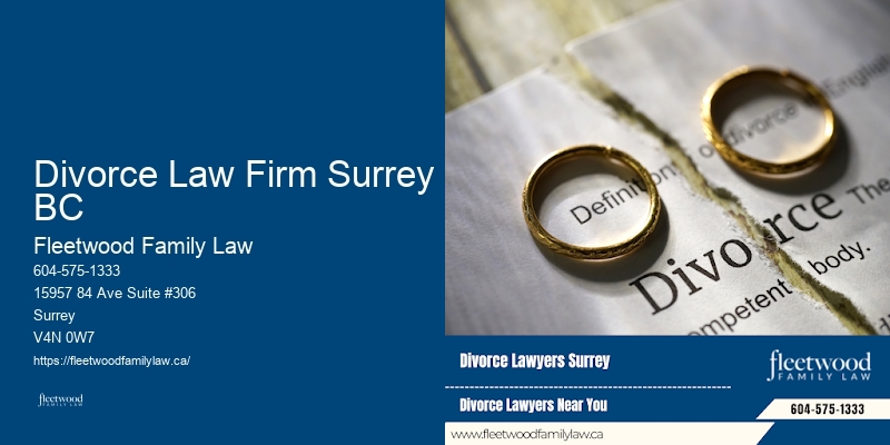 Divorce Law Firm Surrey BC Family Law Protection Orders