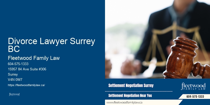 Divorce Lawyer Surrey BC Spousal Support and Maintenance