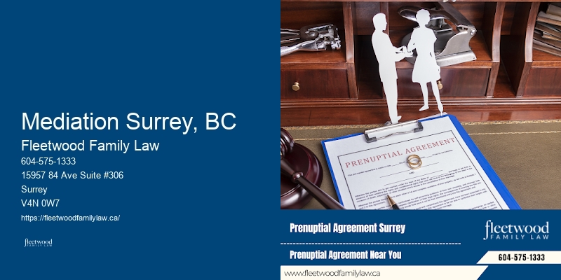 Mediation Surrey, BC Family Law and Child Custody Disputes