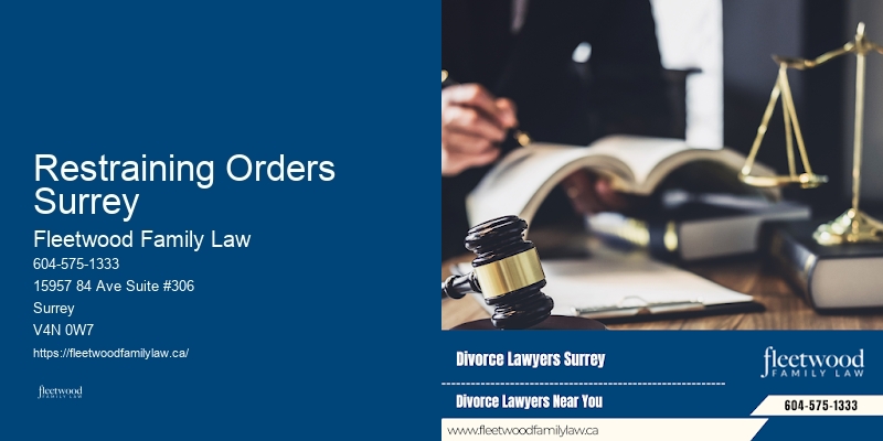 Best Family Law Attorney Restraining Orders Surrey, BC