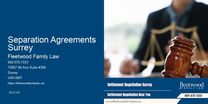 Separation Agreements Surrey BC Family Law Consultation