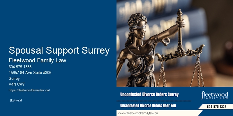 Guardianship Law Firm Spousal Support Surrey BC