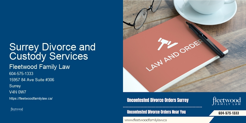 Family Legal Services Surrey Divorce and Custody Services, BC