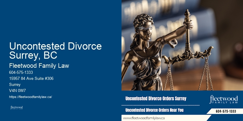 Uncontested Divorce Surrey, BC BC Family Law Mediation Expert