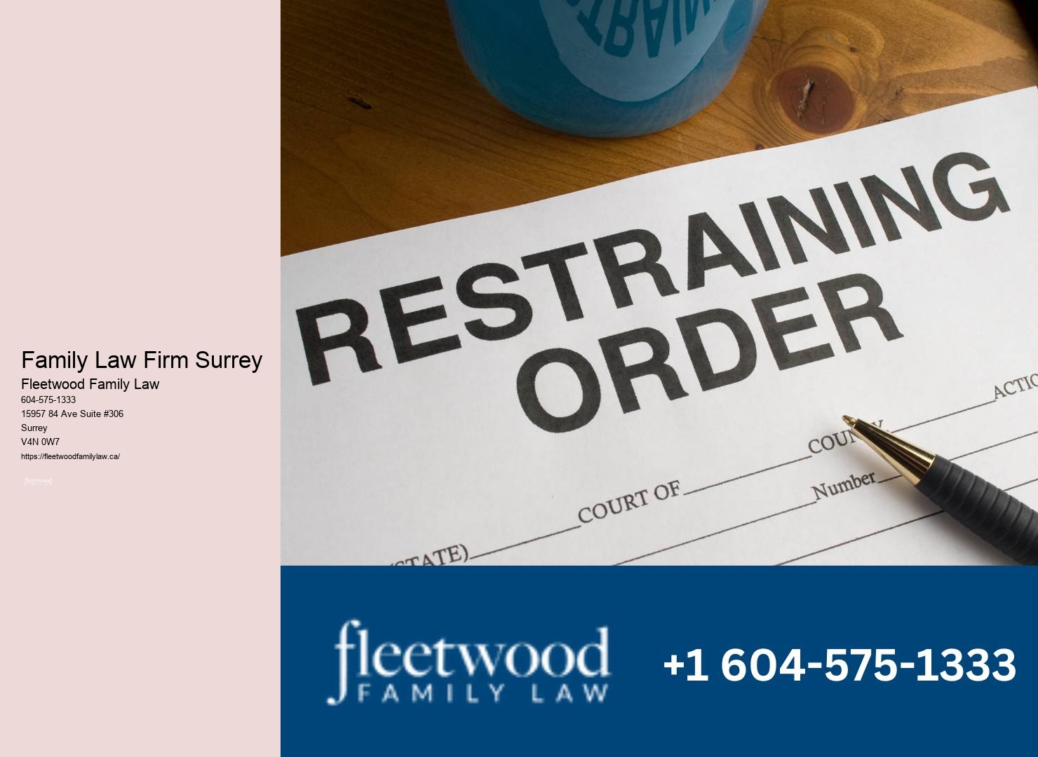 Family lawyer pricing outlines