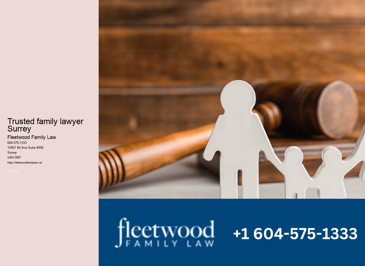 Surrey family lawyer advocating for fair and equitable resolutions