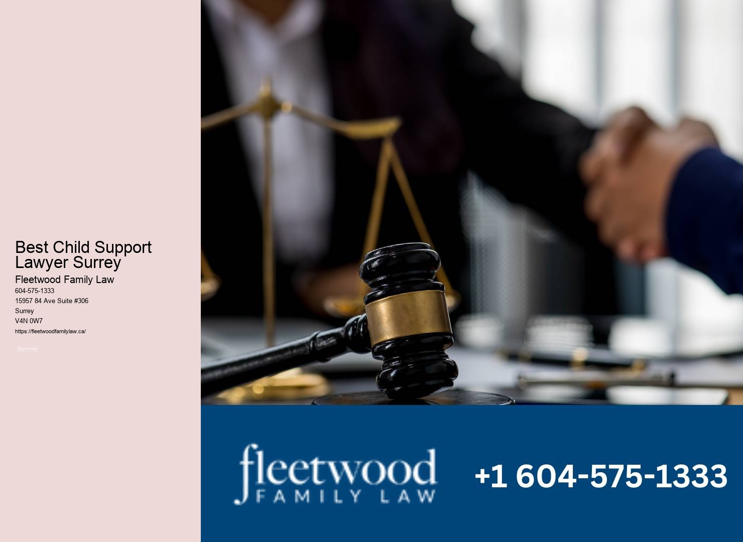 Reliable Family Legal Counsel Best Child Support Lawyer Surrey