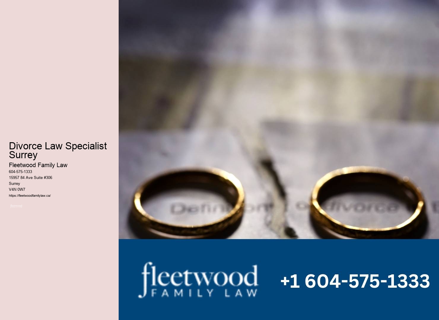 Comprehensive Family Law Solutions in Divorce Law Specialist Surrey