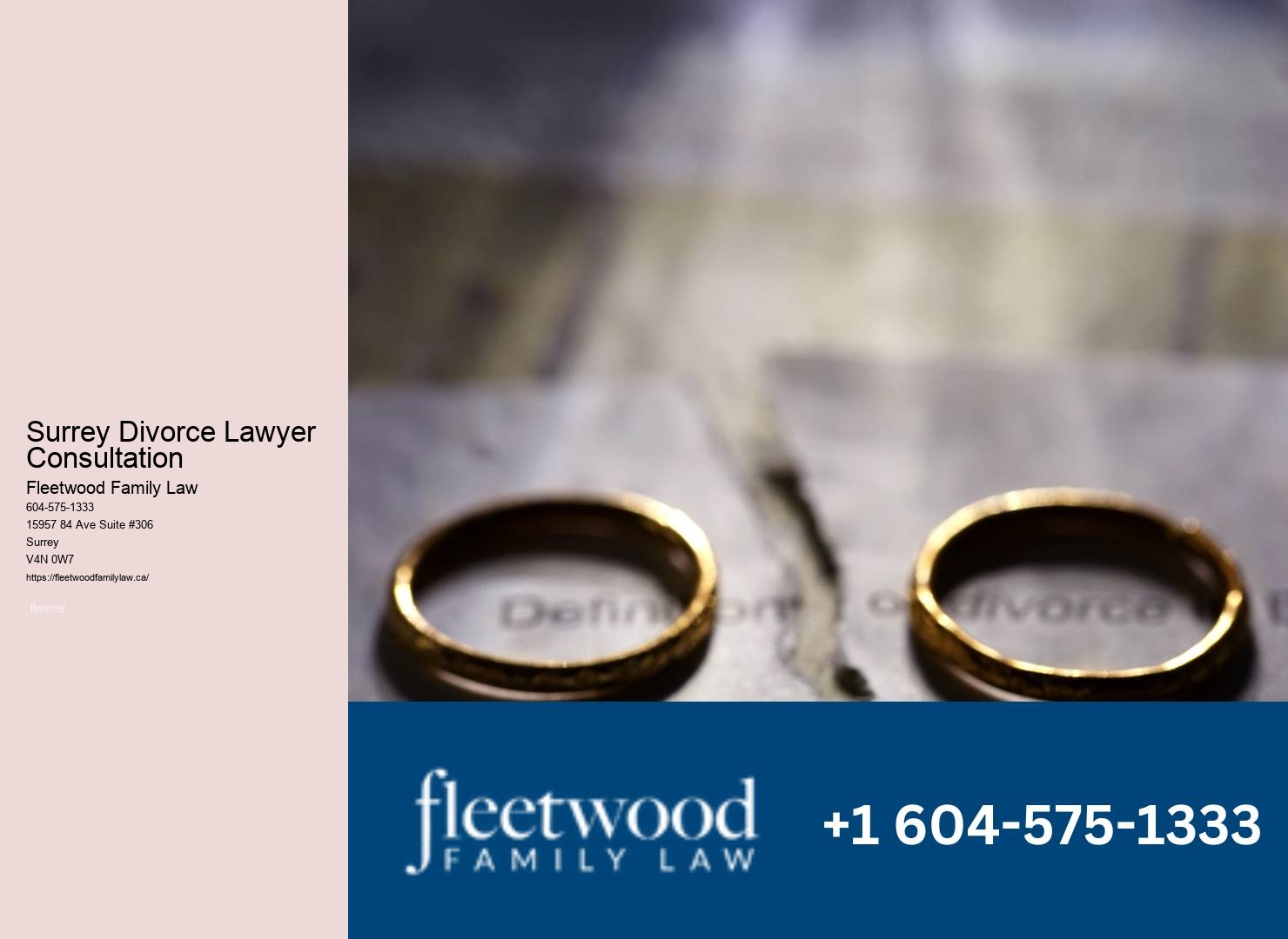Exceptional Surrey Divorce Lawyer Consultation Child Support Legal Counsel