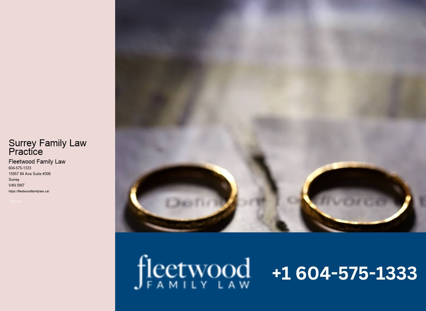 Dependable Family Law Support Surrey Family Law Practice