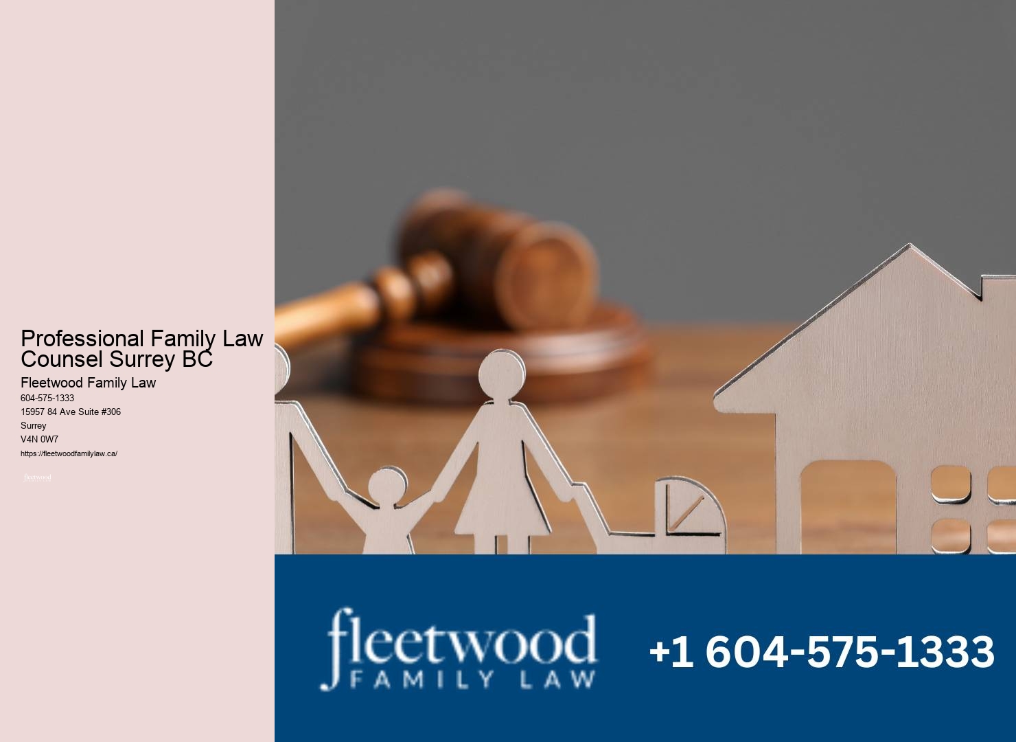 Professional Family Law Counsel Surrey BC