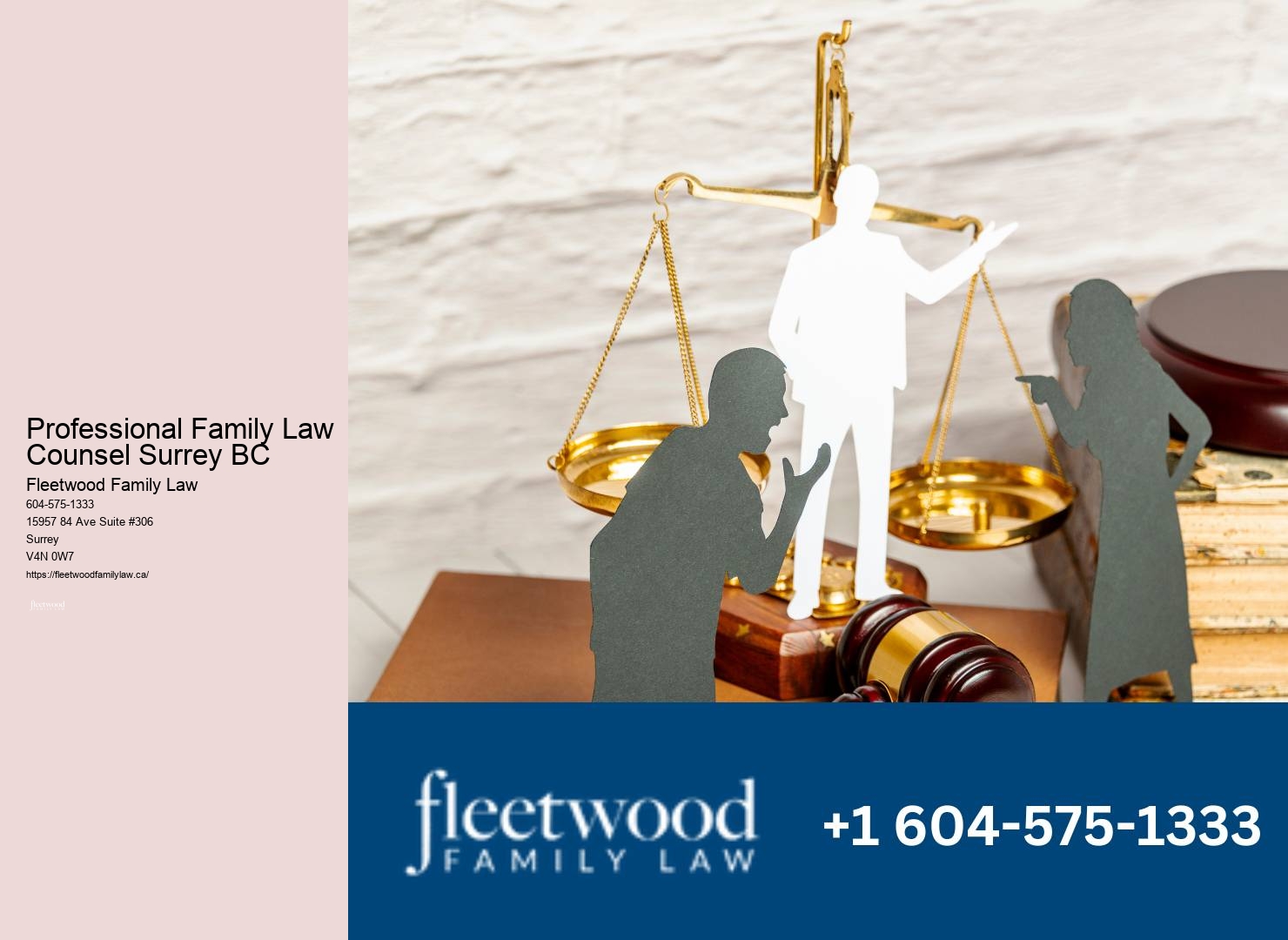 Family law counsel Surrey