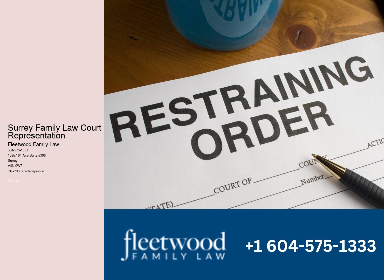 Dedicated family law representation Surrey