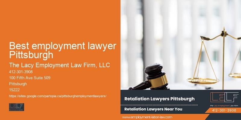 Best employment lawyer Pittsburgh job protection attorney