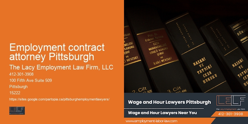 Employment contract attorney Pittsburgh employment law services