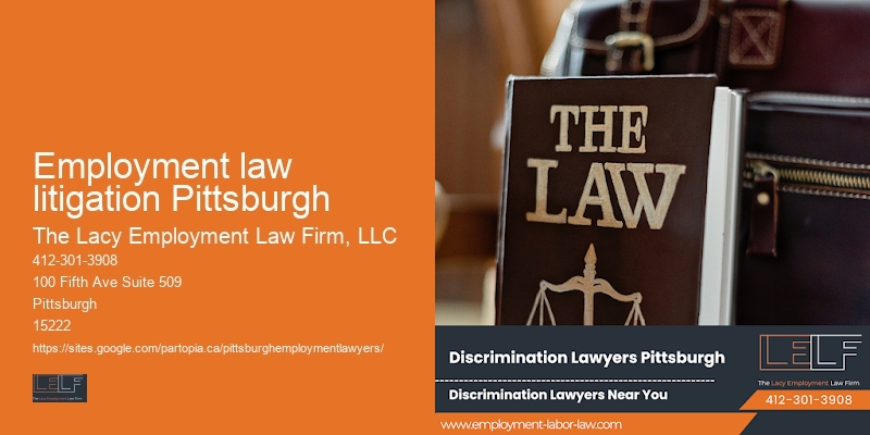 Employment law litigation Pittsburgh employment rights consultant