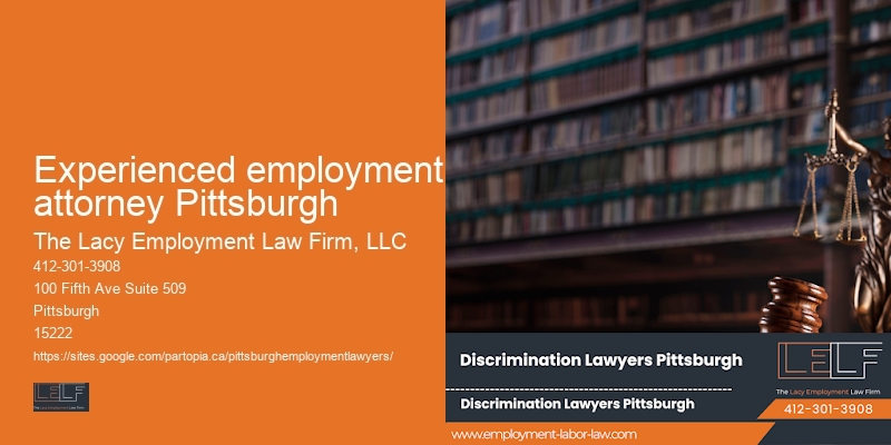 Experienced employment attorney Pittsburgh employee discrimination lawyer