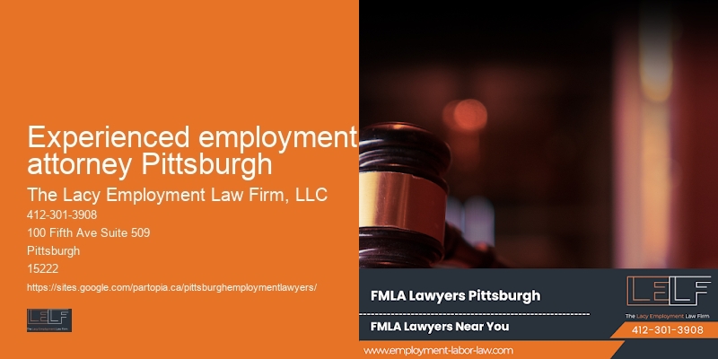 Local employment dispute attorney Experienced employment attorney Pittsburgh