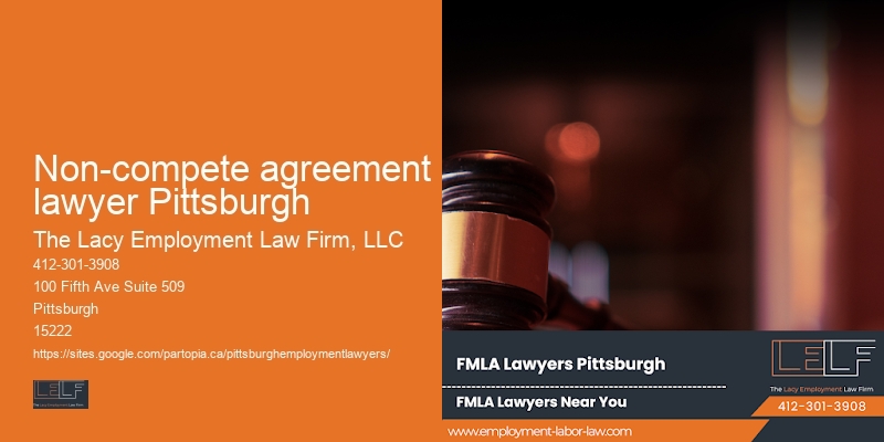 Non-compete agreement lawyer Pittsburgh severance negotiations lawyer