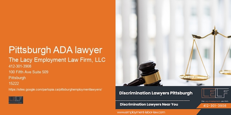 Pittsburgh ADA lawyer employment dispute resolution