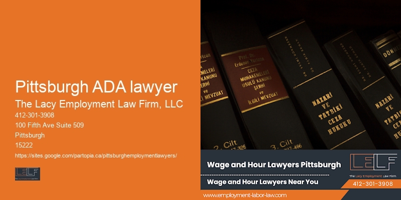 Pittsburgh ADA lawyer workplace discrimination attorney