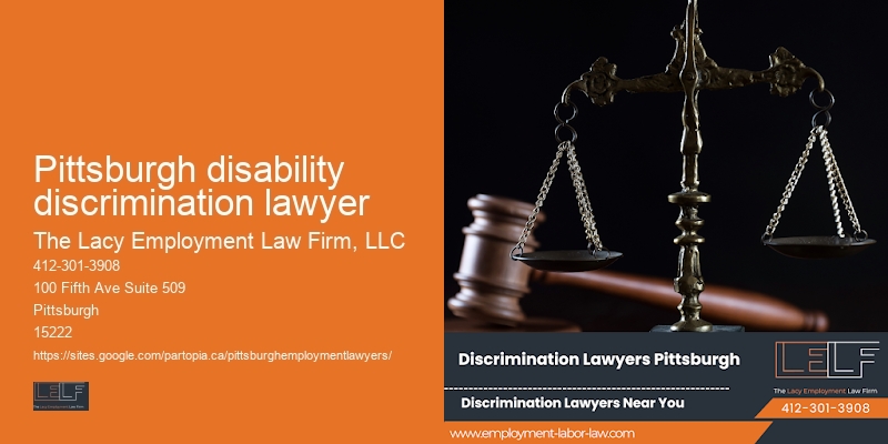 Pittsburgh disability discrimination lawyer employee protection lawyer