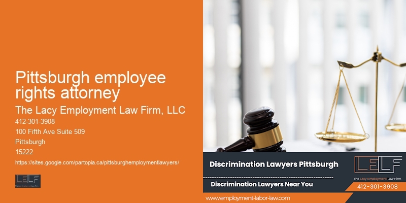 Pittsburgh employee rights attorney religious discrimination attorney