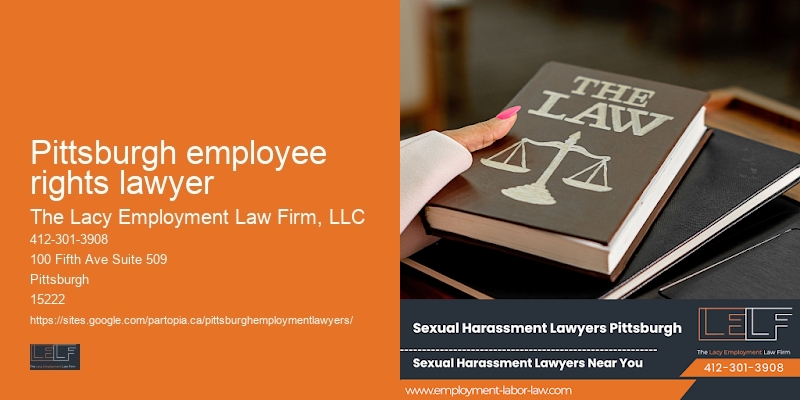 Workplace issues legal expert Pittsburgh employee rights lawyer