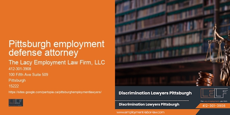 Pittsburgh employment defense attorney wrongful dismissal lawyer