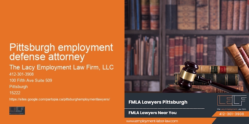 Employment law counselor Pittsburgh employment defense attorney