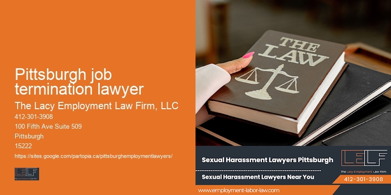 Pittsburgh job termination lawyer legal support for employment issues