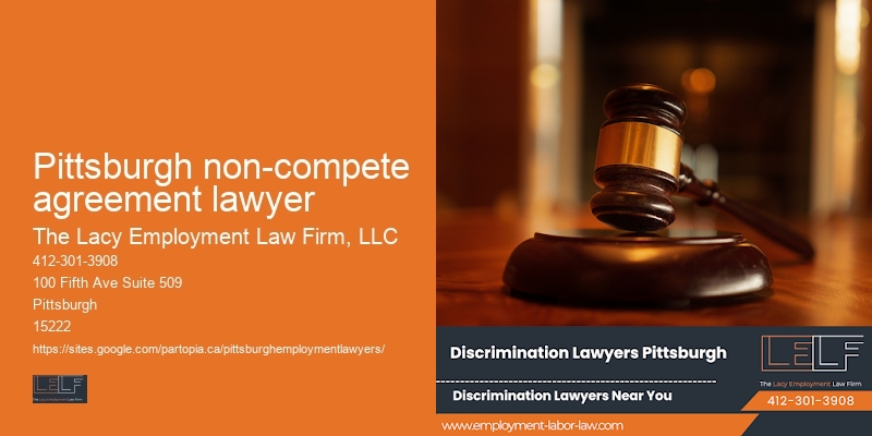 Severance agreement lawyer Pittsburgh non-compete agreement lawyer