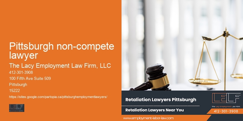Pittsburgh non-compete lawyer workplace equality lawyer