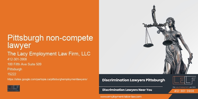 Pittsburgh non-compete lawyer employment tribunal lawyer
