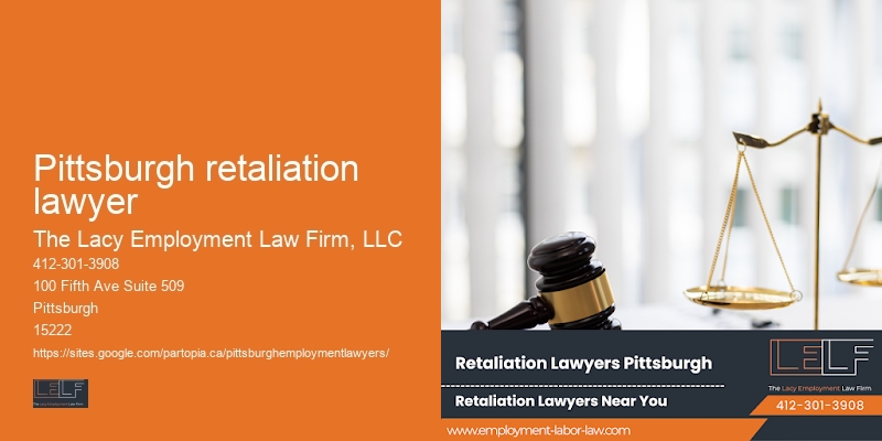 Employment law firm Pittsburgh retaliation lawyer