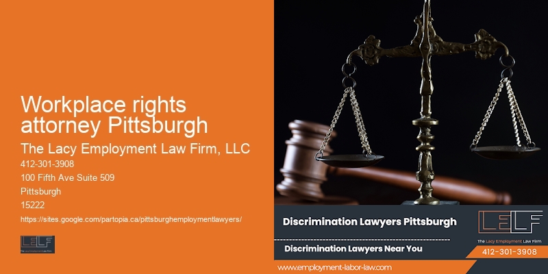 Workplace rights attorney Pittsburgh workplace discrimination services