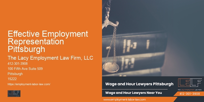 Attorney for Wrongful Termination Litigation in Effective Employment Representation Pittsburgh