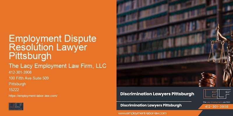Affordable employment lawyer Employment Dispute Resolution Lawyer Pittsburgh