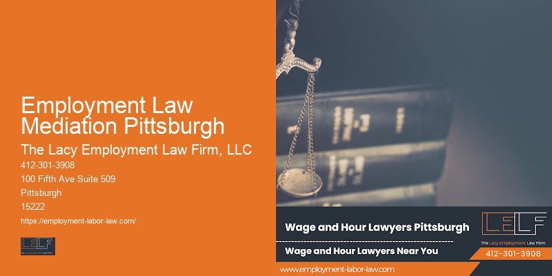 Employment Law Mediation Pittsburgh Employment Legal Services