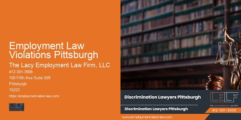 Employment Law Violations Pittsburgh wrongful termination defense lawyer