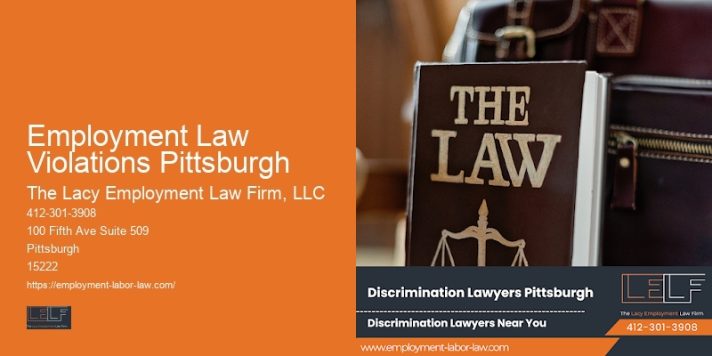 Employment Law Violations Pittsburgh Attorney for Severance Negotiations